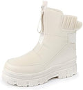 Women's Warm Insulated Fashion Winter Boots, Mid-Calf Waterproof Snow Boots