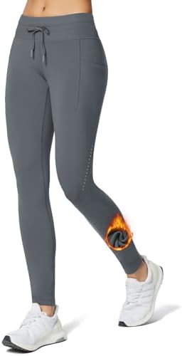 baleaf Women's Fleece Lined Leggings Tights Water Resistant Hiking Pants
