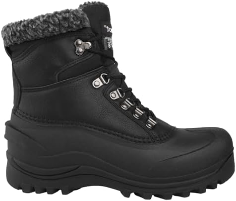 riemot Women's Men's Winter Ankle Boots Waterproof Outdoor Snow Boot Warm Fur Lined Comfortable Non-slip Lace-up Booties for Walking Hiking Trekking Camping Skiing US5-14