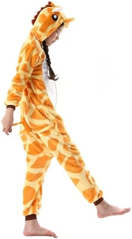 Animal Onesie Pajamas for Kids, Soft Flannel Halloween Cosplay Costume for Boys Girls