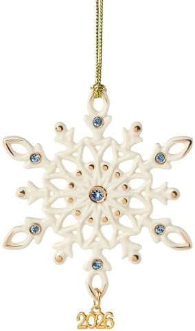 Lenox 2026 Gemmed Snowflake Ornament
