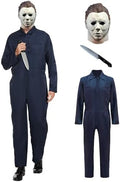 Adult Navy Blue Jumpsuit Coveralls with Mask And Classic Knife