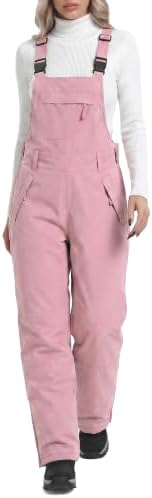 DAFENGEA Women's Ski Snow Bibs Adjustable Straps Overalls