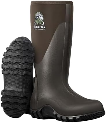 Men's Waterproof Rubber Mud Boots, 6mm Neoprene