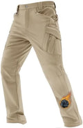 TACVASEN Men's Winter Snow Ski Pants Fleece Lined Waterproof Work Tactical
