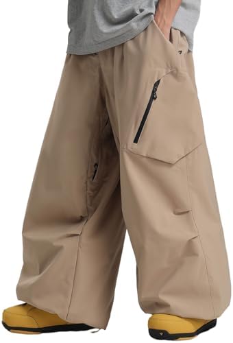 GSOU SNOW Womens Mens Snowboard Pants Baggy Snow Ski Pants for Snowsports