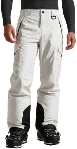 wantdo Men's Snow Pants Warm Winter Ski Bibs Outdoor Snowboard Overalls