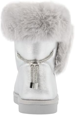 Juicy Couture Women's Slip On Winter Snow Boots Warm & Insulated Fur Lining Comfortable Fashion Booties