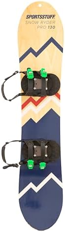 SportsStuff Snow Ryder Hardwood Snowboard, Beginner's Wood Snowboard, Multiple Sizes/Colors