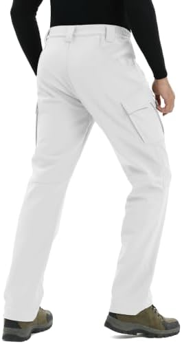TACVASEN Men's Winter Snow Ski Pants Fleece Lined Waterproof Work Tactical