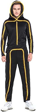 HSCTEK Light Up Adult Stick Figure Costume, Led Halloween Cosplay Men Women