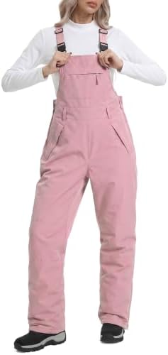DAFENGEA Women's Ski Snow Bibs Adjustable Straps Overalls