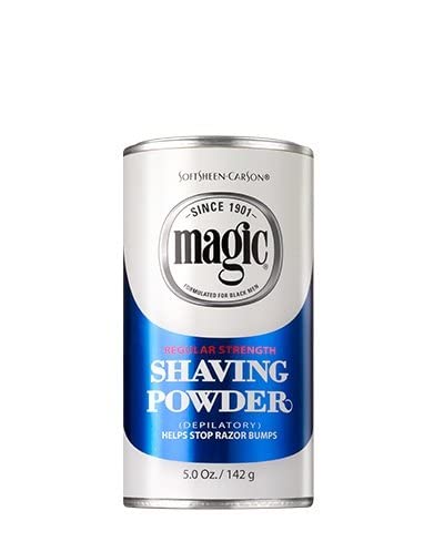Magic Shaving Powder Blue Regular Strength 5 oz (Pack of 5)