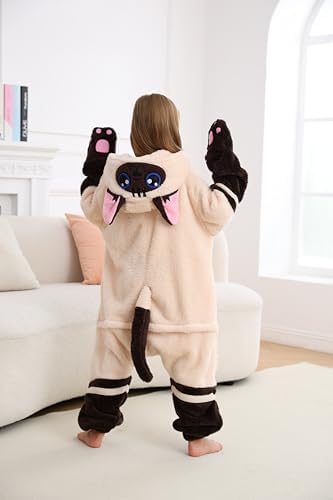 One Piece Pajamas Animal Kids Onesie, Animal Pajamas Halloween Cosplay Costume for Girls Boys