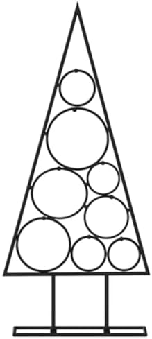 Metal Christmas Tree, DIY Ornament Stand, Powder-Coated Steel