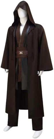 Men's Tunic Costume Adult Halloween Costume Tunic Hooded Robe Outfits Cosplay Full Set Uniform