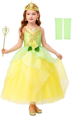 Girls Cinderella Costumes Halloween Princess Dress Up Fancy Birthday Party Ball Gown