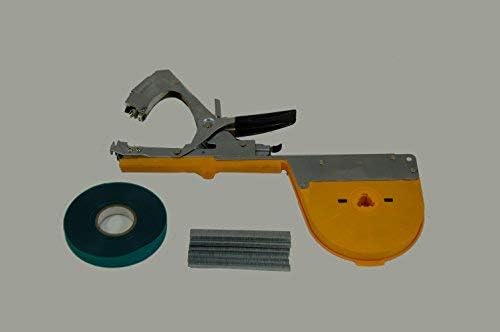 Grower's Solution Tape Gun - Staple - Tape - Plant Vine Tying Hand Tool PVC/PE Tie Tape Generic Max Tapener - 1 Set