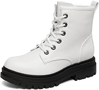DREAM PAIRS Women's Combat Boots Lace-up Ankle Boots