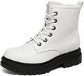 DREAM PAIRS Women's Combat Boots Lace-up Ankle Boots