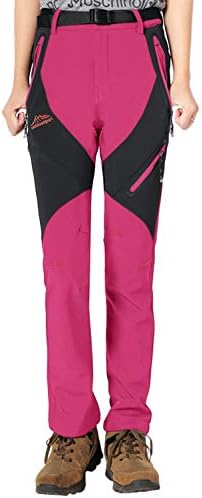 Rdruko Women's Snow Pants Waterproof Insulated Fleece Thermal Ski Hiking Snowboard Pants