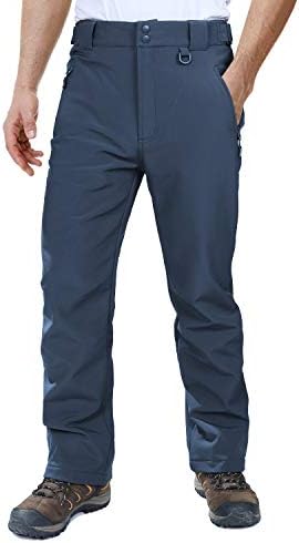 Outdoor Ventures Men's Fleece Lined Ski Snow Pants Waterproof Insulated