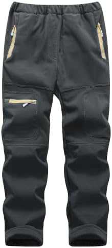 Boys Snow Pants Waterproof Fleece Lined Winter Ski Pants for Kids