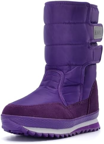 DADAWEN Women's Waterproof Frosty Snow Boot