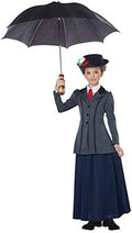 California Costumes Girl's English Nanny Costume Large Gray/Navy