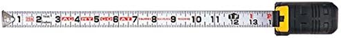 TAJIMA Tape Measure - 16 ft / 5m x 1 inch G-Series Measuring Tape with Dual Metric/Standard Scale & Acrylic Coated Blade - G-16/5MBW