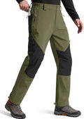 FREE SOLDIER Men's Fleece Lined Pants Softshell Snow Ski Pants