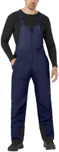 WULFUL Mens Insulated Snow Bibs Waterproof Winter Ski Pants Snowboarding Overalls
