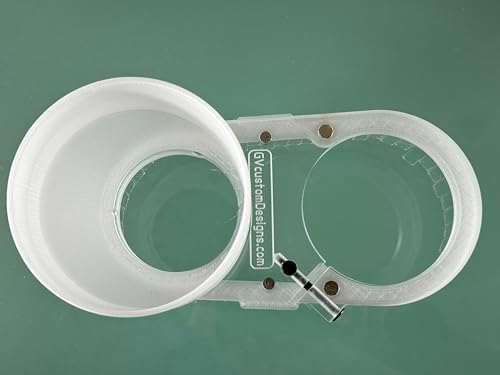 Clear Dust Shoe Dust Boot for CNC Router Milling Machine - 4"" vacuum port (80mm spindle/router dia.)