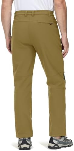 TACVASEN Men's Winter Snow Ski Pants Fleece Lined Waterproof Hiking Work