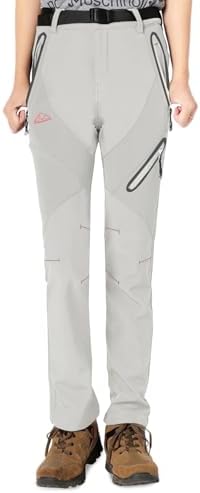 Rdruko Women's Snow Pants Waterproof Insulated Fleece Thermal Ski Hiking Snowboard Pants