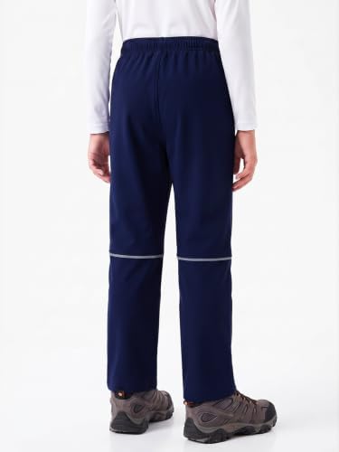 Kids Snow Pants Boys Ski Pants Fleece Lined Waterproof Trousers