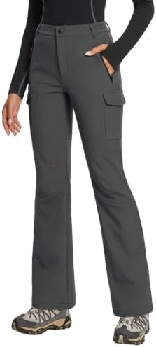 Snow Ski Pants Women Softshell Insulated Fleece Lined Pants Women
