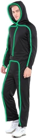 HSCTEK Light Up Adult Stick Figure Costume, Led Halloween Cosplay Men Women