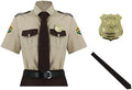 Men Super State Troopers Costume Highway Patrol Uniform Hat Badge Sheriff Mustache Glasses Halloween Party Outfit