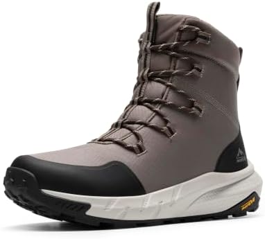 NORTIV 8 Men's Wide Winter Boots Grip on Snow Ice