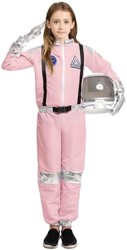 Spooktacular Creations Halloween Astronaut Costume for Kids, Unisex Astronaut Outfit, Toddler Pilot Jumpsuit for Themed Party