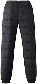 Gihuo Snow Pants Womens Winter Windproof Down Pants Warm Outdoor Ski Pants Padded Loose Ultralight Warm Trousers