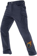 TACVASEN Men's Winter Snow Ski Pants Fleece Lined Waterproof Work Tactical