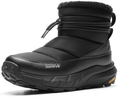 NORTIV 8 Men's Wide Winter Snow Boots Insulated Waterproof Outdoor