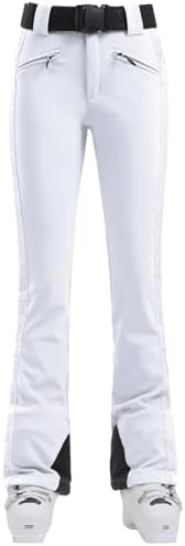 GSOU SNOW Womens Slim Ski Pants Waterproof Snow Pants Insulated