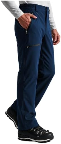 wantdo Men's Fleece Lined Pants Insulated Softshell Ski Snow Hiking Pant
