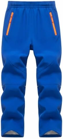 Kids Snow Pants Boys Ski Pants Fleece Lined Waterproof Trousers