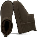 OXSTAR Winter Snow Boots for Women Cozy Plush Line Suede Boot