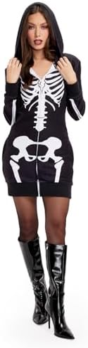 Tipsy Elves Women's Halloween Costume - Hooded Long Sleeve Dress