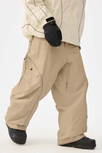 GSOU SNOW Mens Womens Baggy Ski Pants Snowboard Pants